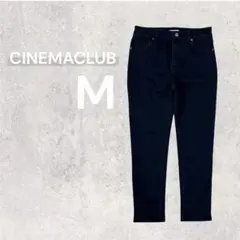 美品 ハニーズ シネマクラブ スキニーデニム ジーンズ 美脚 綿 M 青