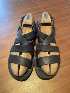 Paraboot OUVEA レザーサンダル サイズ40 ブラック パラブーツ - メルカリ