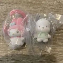 サンリオ　カラフルカラビナマスコットチャーム 2点セット マイメロ　ポチャッコ