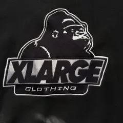 XLARGE × Champion REVERSE WEAVE 両面ロゴ刺繍・黒