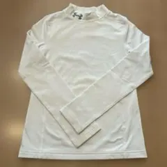 ☆美品☆ アンダーアーマー　アンダーシャツ　白　YMD 裏起毛　キッズ