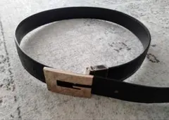 【最安値値引き中‼️】GUCCI ブラックレザーベルト