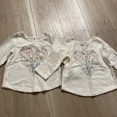 ユニコーン柄 長袖カットソー 2枚セット