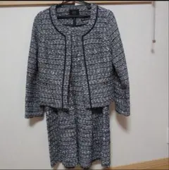 ネイビー ツイードスーツ セット