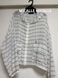 MICALLE MICALLE ボーダーシアーパーカー　レディースのサムネイル