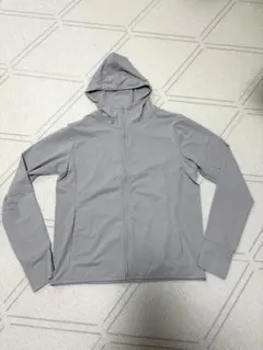 【中古品】エアリズムUVカットメッシュパーカ（レギュラー・長袖・ライトグレー）