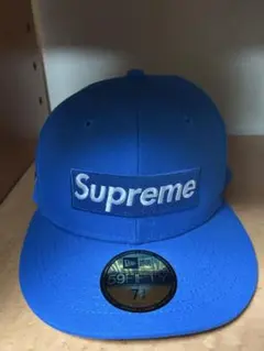 NEW ERA Supreme コラボキャップ 青 7 ⅜