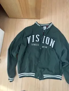 VISION STREET WEAR スタジャン M ダークグリーン