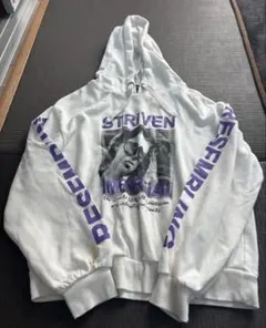 ホワイト フード付き トレーナー