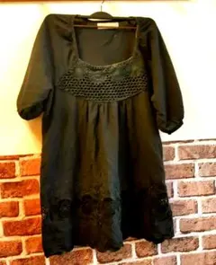 coca コカ　チュニック　ブラック