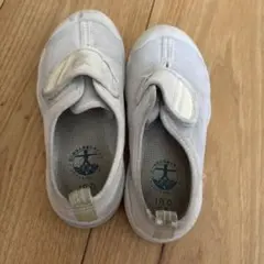 ホワイト 教育スニーカー　18.0cm