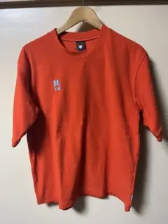 デサント　オレンジ Tシャツ ロゴ刺繍