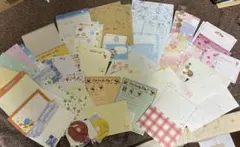 超大量 レターセット まとめ売り 花 手紙 封筒 レトロ