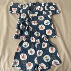 GWにも！お祭りにも！ベビー甚平 80サイズ お祭り柄　セパレート