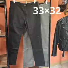 ディッキーズ 2枚セット スキニーストレート ブラック 33×32