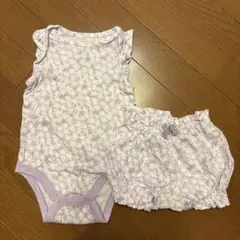 baby GAP 花柄ロンパースセットアップ 6-12ヶ月