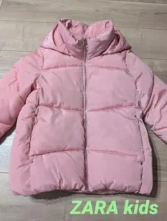 美品【ZARA KIDS】ダウンジャケット ピンク 134cm ザラガールズ