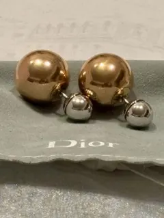 【KANKO 様専用】Dior トライバル ピアス ゴールド×シルバー 箱・袋付