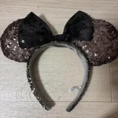 ディズニー　カチューシャ　スパンコール　ミニー