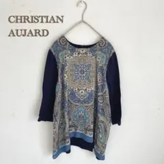 【クリスチャンオジャール】ペイズリー柄　ブラウス　クロップド【9T】プルオーバー