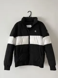 CALVIN KLEIN JEANS ダウンジャケット M ブラック/ホワイト