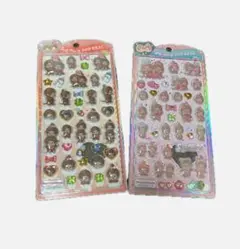 正規品　モンチッチうるちゅるポップシール2枚セット