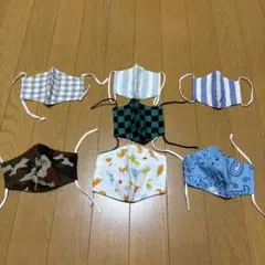 ゴム追加　べー【M】オーダーマスク【ハンドメイド立体マスク】5枚セット ゴム追加 べー様専用【M】オーダーマスク【ハンドメイド立体マスク】5