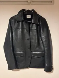 John feight 馬革 カバーオール カーコート L - メルカリ