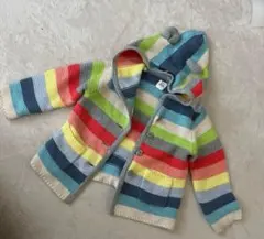 GAP カラフル　クマ耳　ニットパーカー