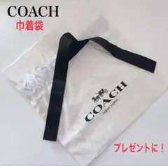 【未使用品】COACHコーチ★ショッパー★ショップ袋★布地プレゼント用巾着②