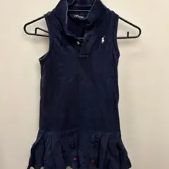 Ralph Lauren ネイビー ノースリーブワンピース120