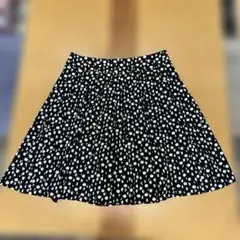 組曲 ドット柄 フレアスカート サイズ6 大きいサイズ　15号