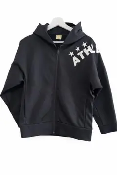 ATHLETA アスレタ ジップパーカー 160 黒 フード付き