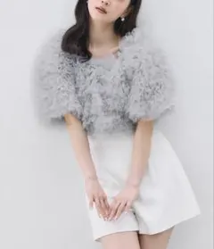 美品】polaura スフレフリルボレロトップス ホワイト - メルカリ
