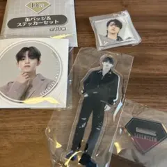 SEVENTEEN 缶バッジ&ステッカー&アクリルスタンドセット