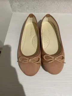 バレエシューズ　スエード　ピンク　美品
