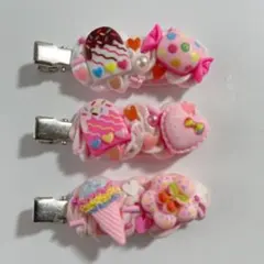 ホイップデコ　デコ　前髪クリップ　ハンドメイド