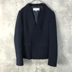 美品/ROPE’ PICNIC(サイズ34)/ネイビー/ジャケット/無地