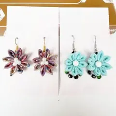 つまみ細工 水引 ピアス