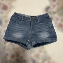 Lovetoxic ハーフパンツ Mサイズ デニムブルー　裏起毛