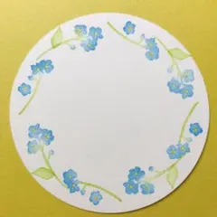 消しゴムはんこ＊春のお花 ワスレナグサ（はんこ5個）＊ No.239