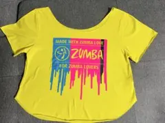 ZUMBA イエロー 半袖Tシャツ