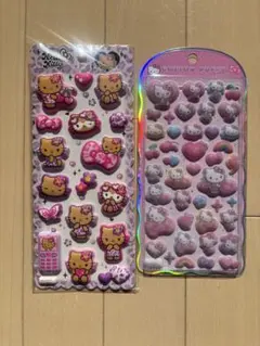 【正規品】コットンパフィーシール マシュマロシールサンリオ キティ 日焼けキティ