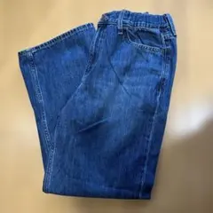 ユニクロ　UNIQLO ワイドフィットストレートジーンズ　キッズ　150