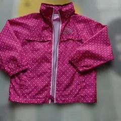 春　ウィンドブレーカー　ジャンパー　ジャンバー　ピンク　水玉　ジャケット