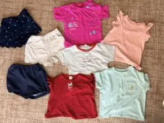 夏物まとめ売り 半袖Tシャツ ハーパン 90cm 女の子