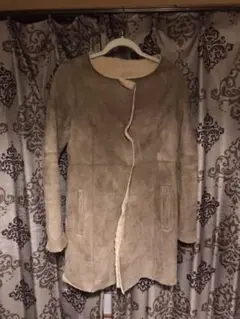 ユナイテッドアローズ　リアルムートン コート　本革