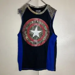 USA輸入　マーベル　プリントデザイン　タンクトップ　ノースリーブTシャツのサムネイル