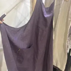 なるまま専用　LINO E LINA 葡萄色のおすましカフェエプロン リネンのサムネイル