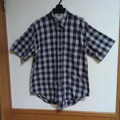 値下げ　RALPH ETON チェック柄 半袖シャツ LLのサムネイル
